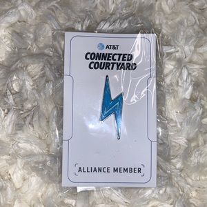Limited edition collectible Alliance pin AT&T blue and silver new Twitch